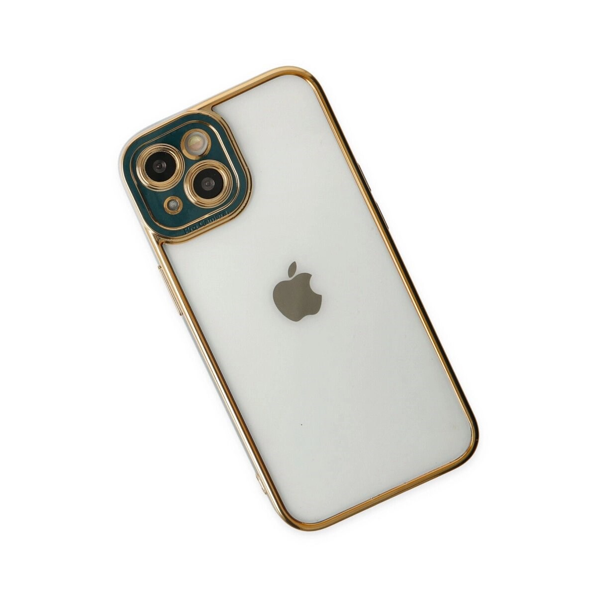 Apple İphone 14 Plus Kılıf Liva Lens Silikon - Yeşil