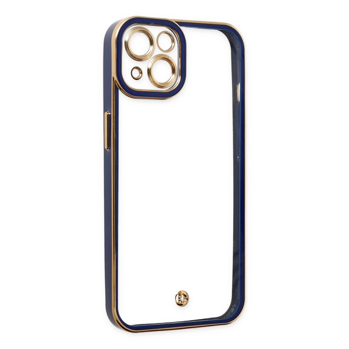 Apple İphone 14 Plus Kılıf Liva Lens Silikon - Mavi