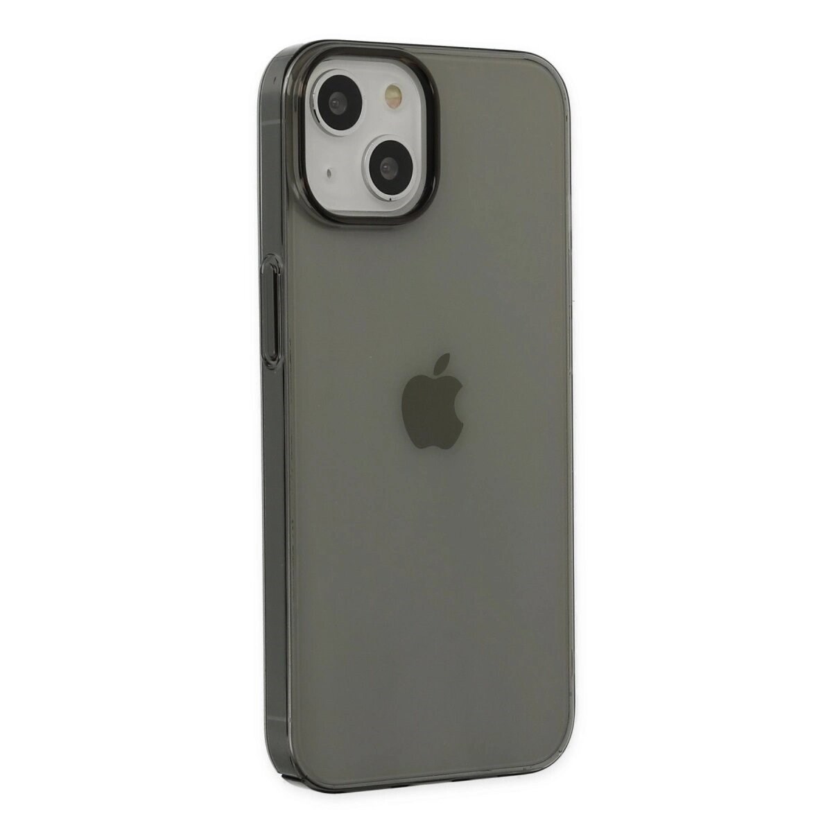Apple İphone 14 Plus Kılıf Pc Sert Şeffaf Kapak - Siyah