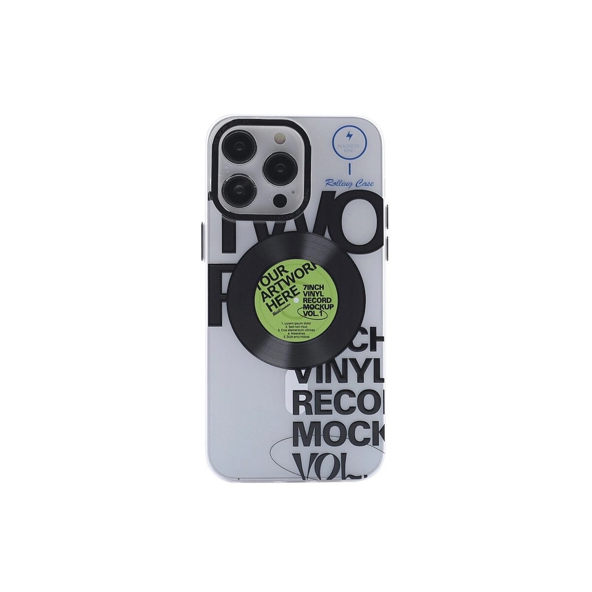 Apple İphone 14 Pro Kılıf Apollo Magneticsafe Desenli Kapak - Apollo Şeffaf - 5