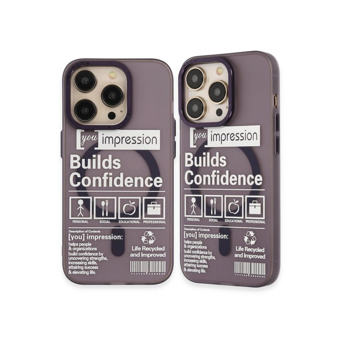Apple İphone 14 Pro Kılıf Apollo Magneticsafe Desenli Kapak - Apollo Mor - 6