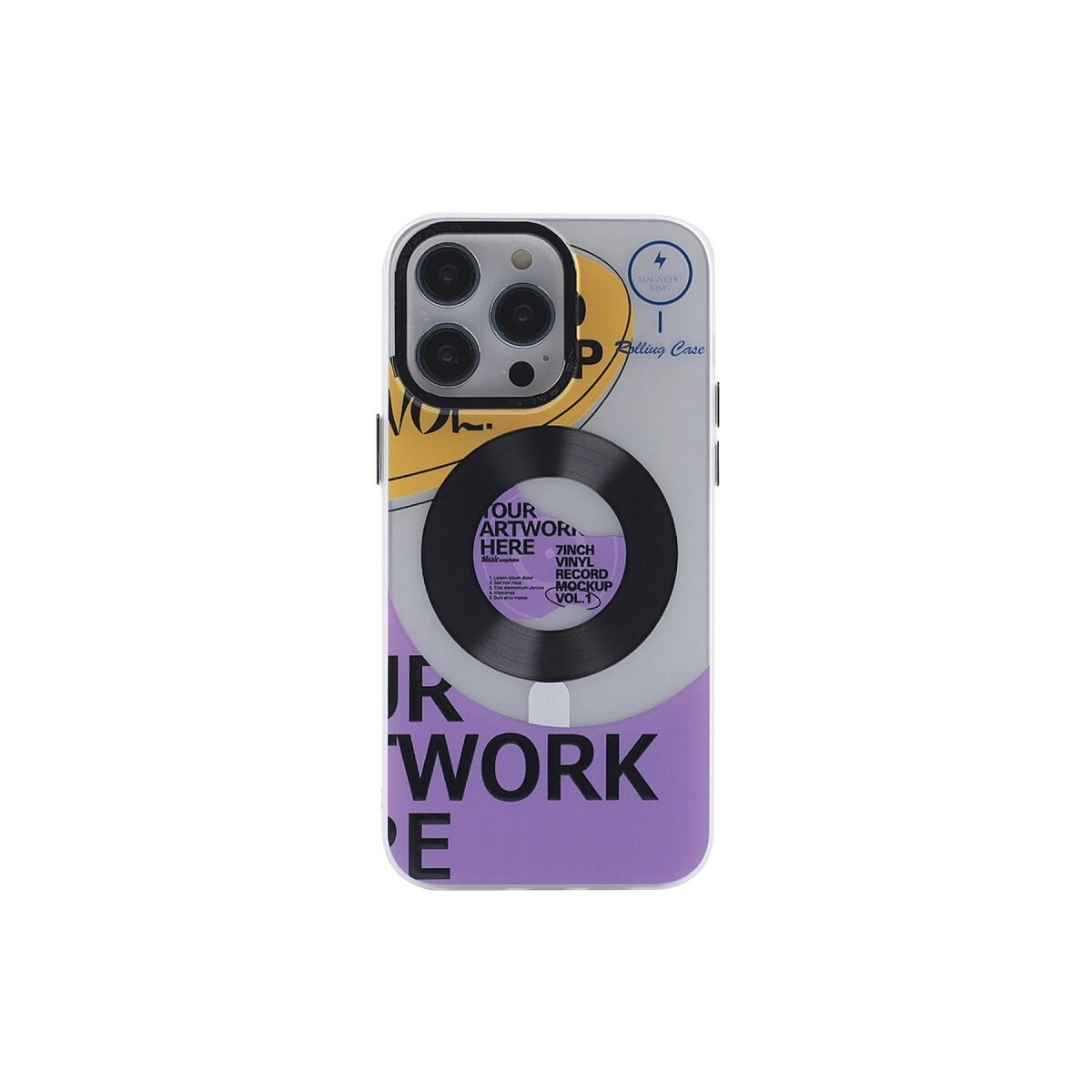 Apple İphone 14 Pro Kılıf Apollo Magneticsafe Desenli Kapak - Apollo Şeffaf - 6