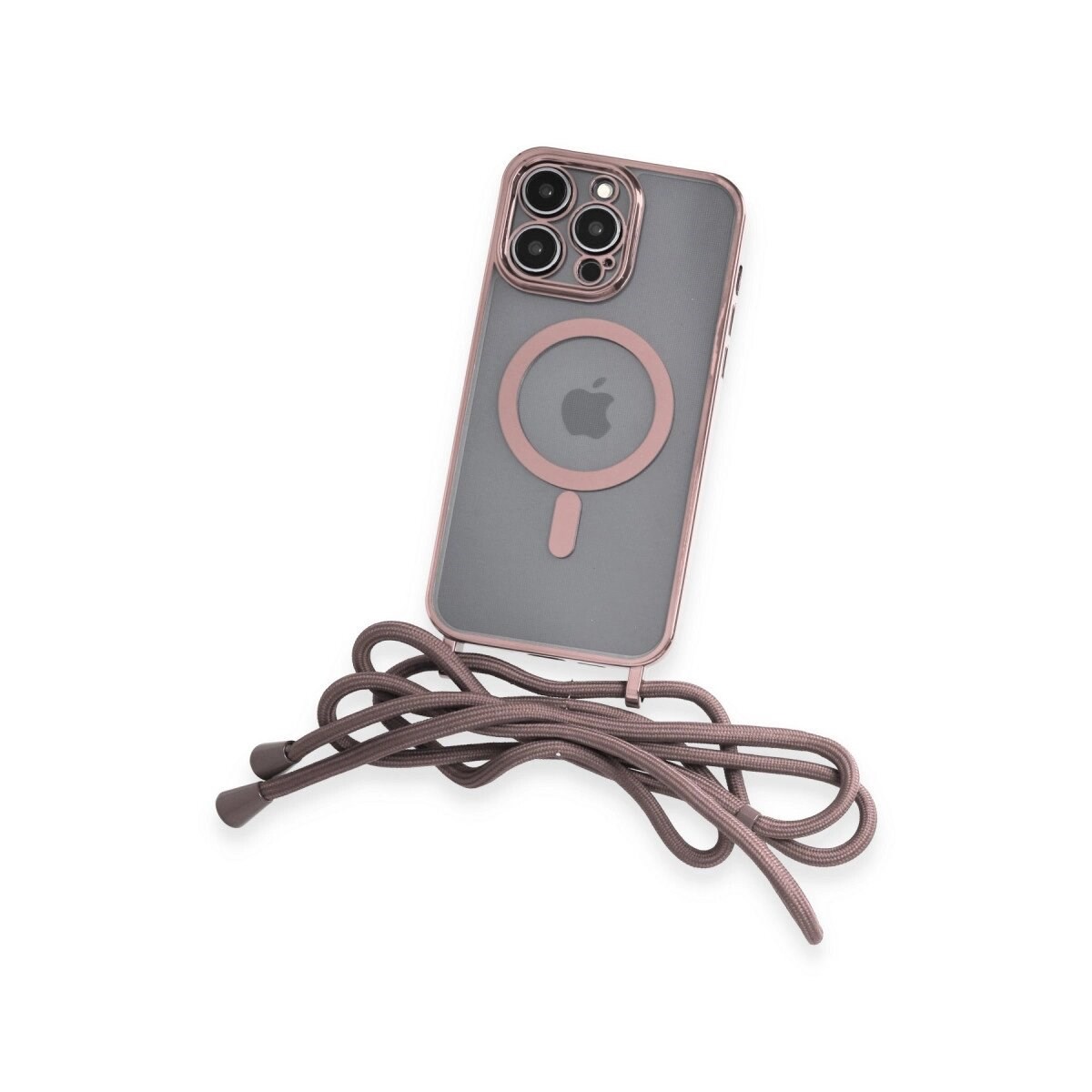 Apple İphone 14 Pro Kılıf Divo Lazer Askılı Magsafe Kapak - Pembe