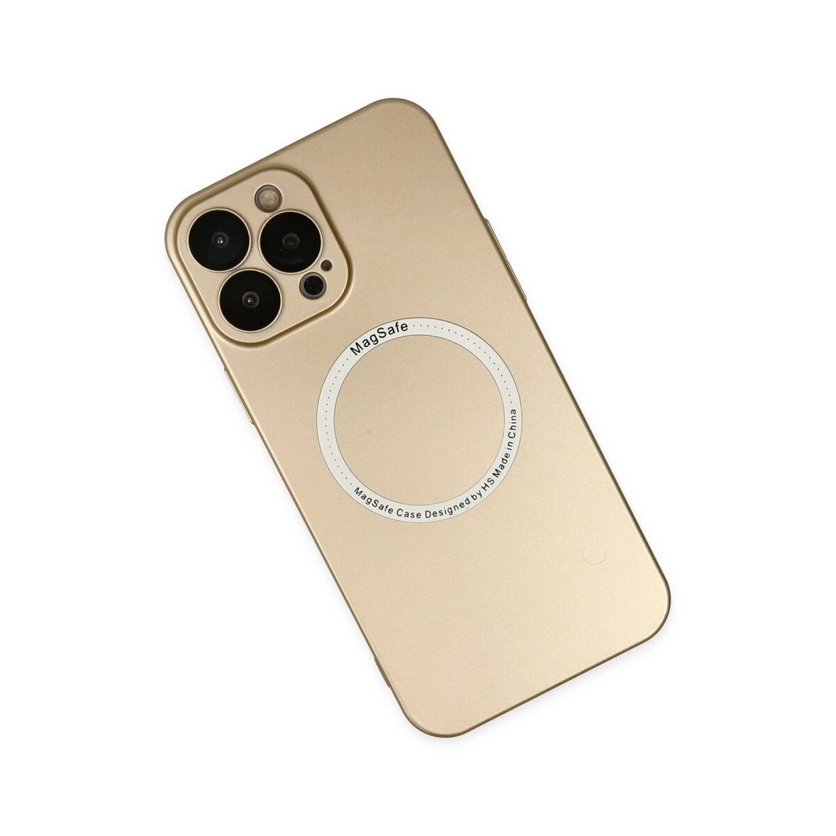 Apple İphone 14 Pro Kılıf Jack Magneticsafe Lens Silikon - Gold