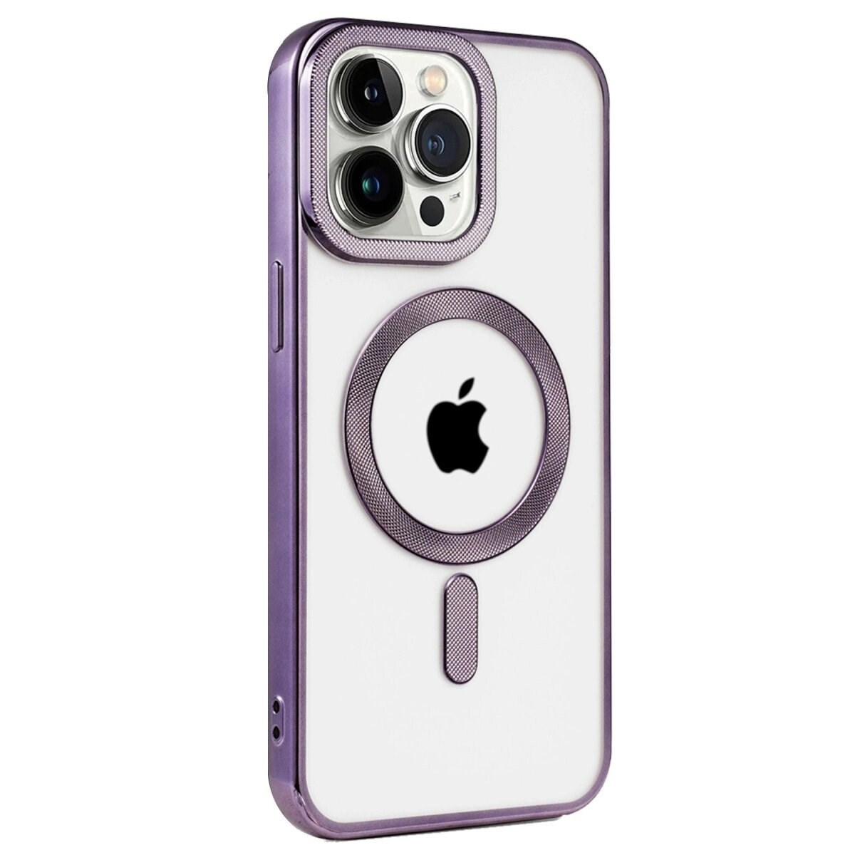 Apple İphone 14 Pro Kılıf Kronos Magsafe Kapak - Derin Mor