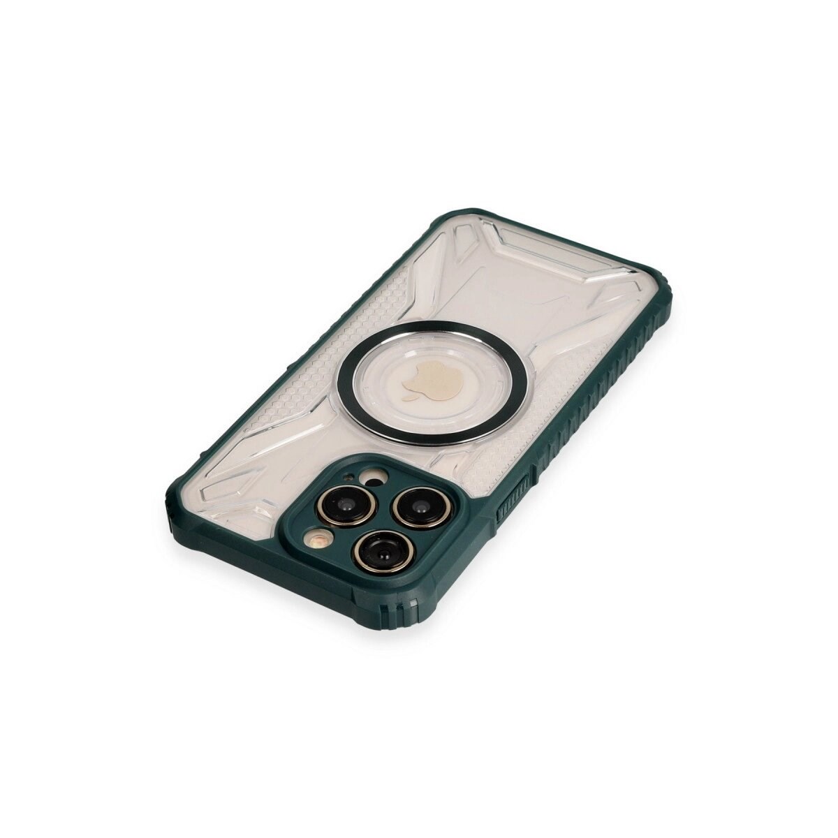 Apple İphone 14 Pro Kılıf Prag Magneticsafe Kapak - Koyu Yeşil