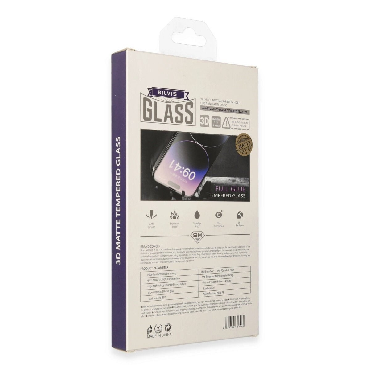 Apple İphone 14 Pro Max Bilvis 3d Mat Cam Ekran Koruyucu