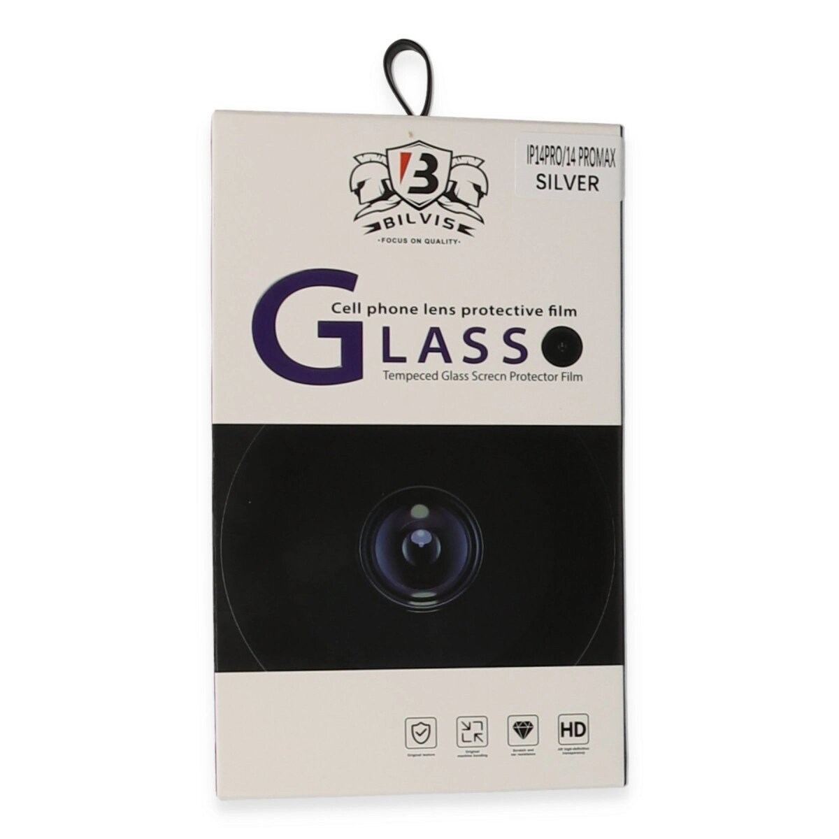 Apple İphone 14 Pro Max Bilvis Titan Kamera Lens - Gümüş
