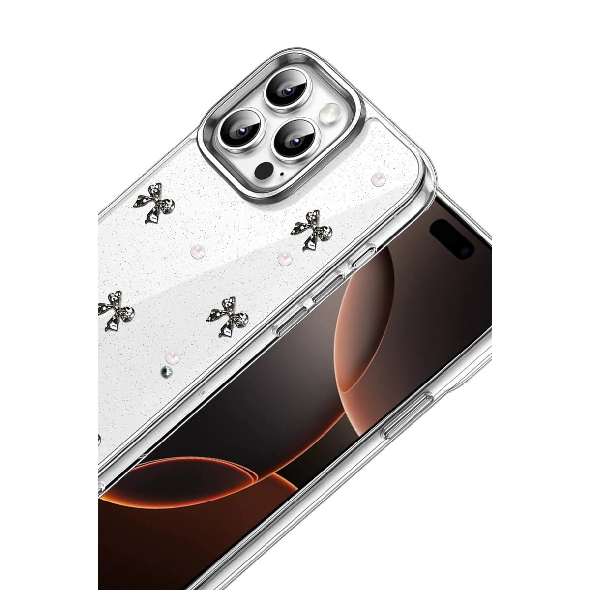 Apple İphone 14 Pro Max Fiyonk Desenli Kapak - Desen 8