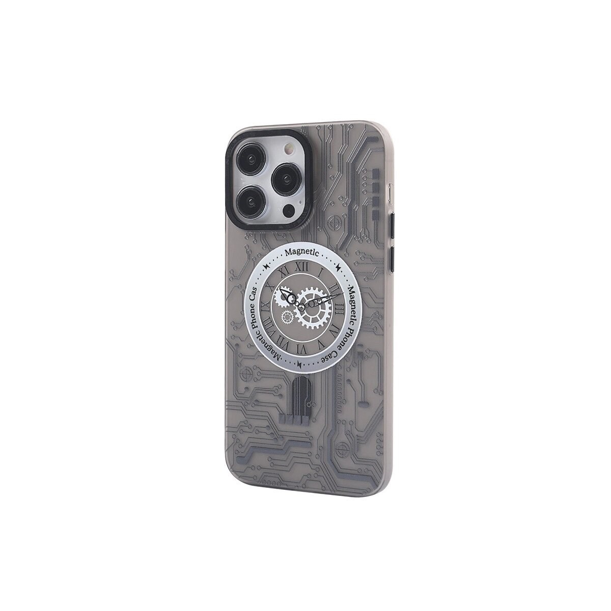 Apple İphone 14 Pro Max Kılıf Apollo Magneticsafe Desenli Kapak - Apollo Siyah - 1