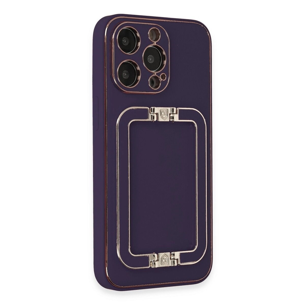 Apple İphone 14 Pro Max Kılıf Coco Elit Kapak - Derin Mor
