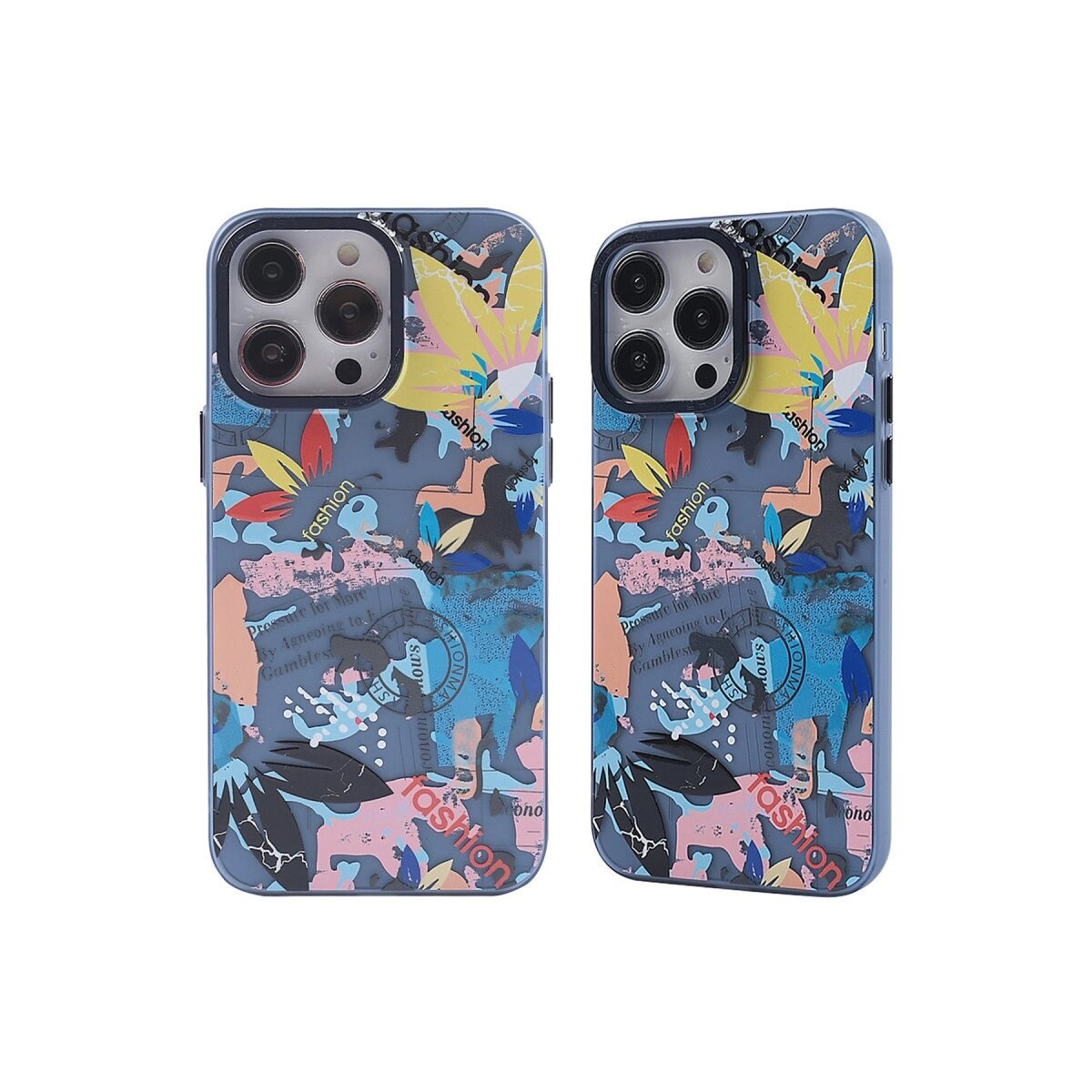 Apple İphone 14 Pro Max Kılıf Prada Desenli Kapak - Prada Pembe - 1