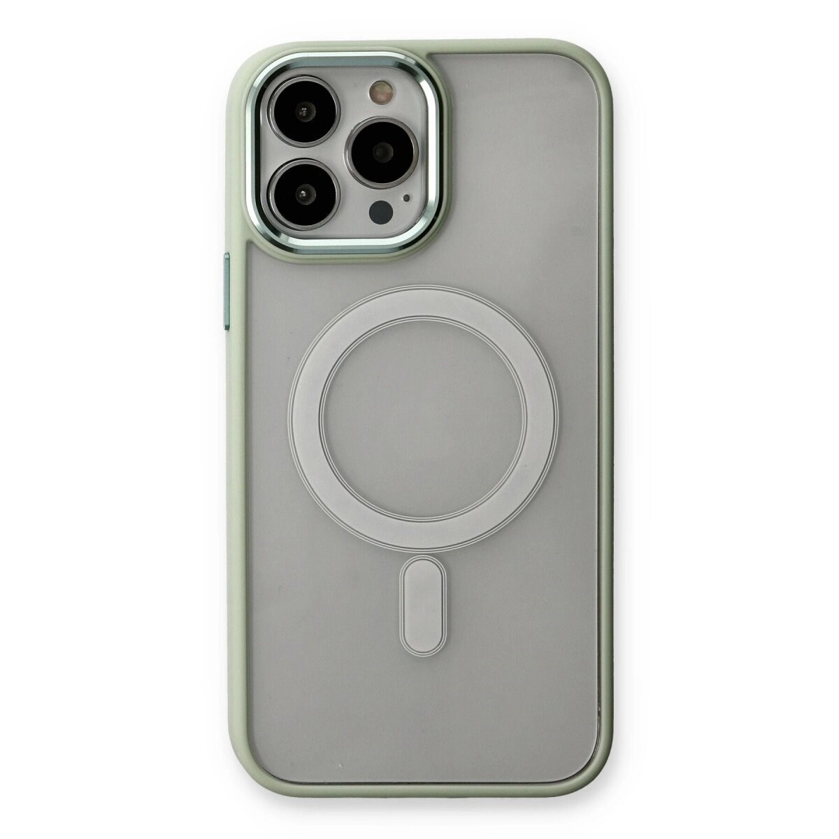 Apple İphone 14 Pro Max Kılıf Room Magneticsafe Silikon - Su Yeşili