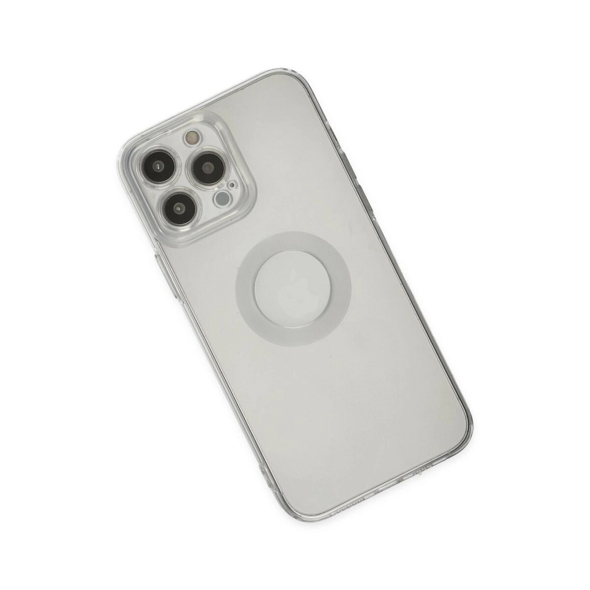 Apple İphone 14 Pro Max Kılıf Santa Lens Silikon - Şeffaf
