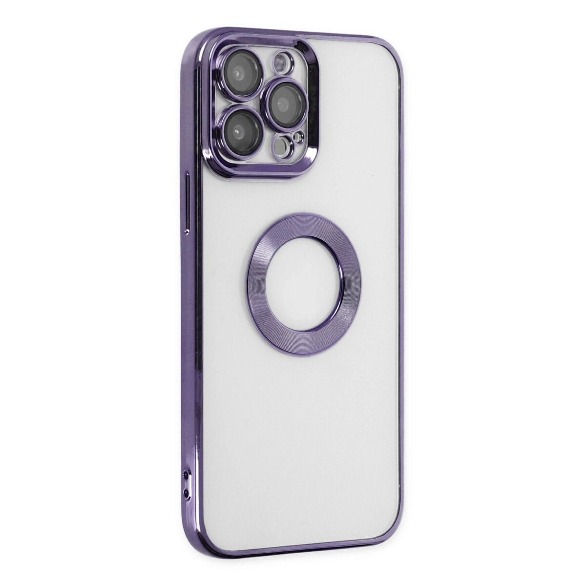 Apple İphone 14 Pro Max Kılıf Slot Silikon - Mor