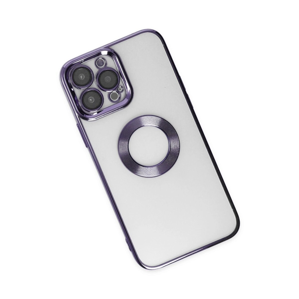 Apple İphone 14 Pro Max Kılıf Slot Silikon - Mor