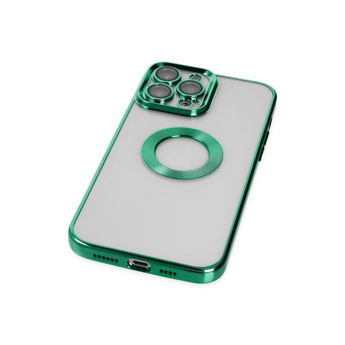 Apple İphone 14 Pro Max Kılıf Slot Silikon - Köknar Yeşili