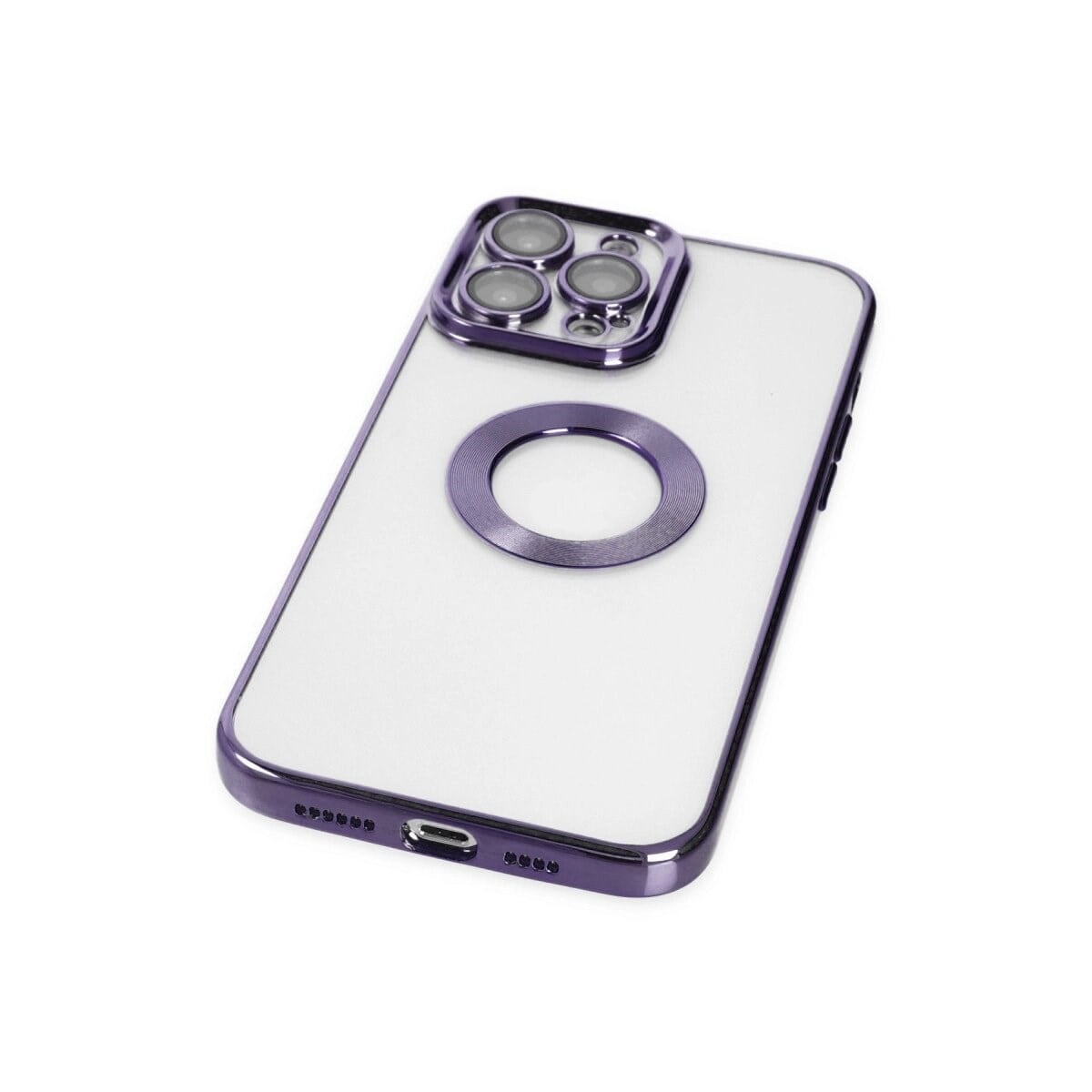 Apple İphone 14 Pro Max Kılıf Slot Silikon - Mor