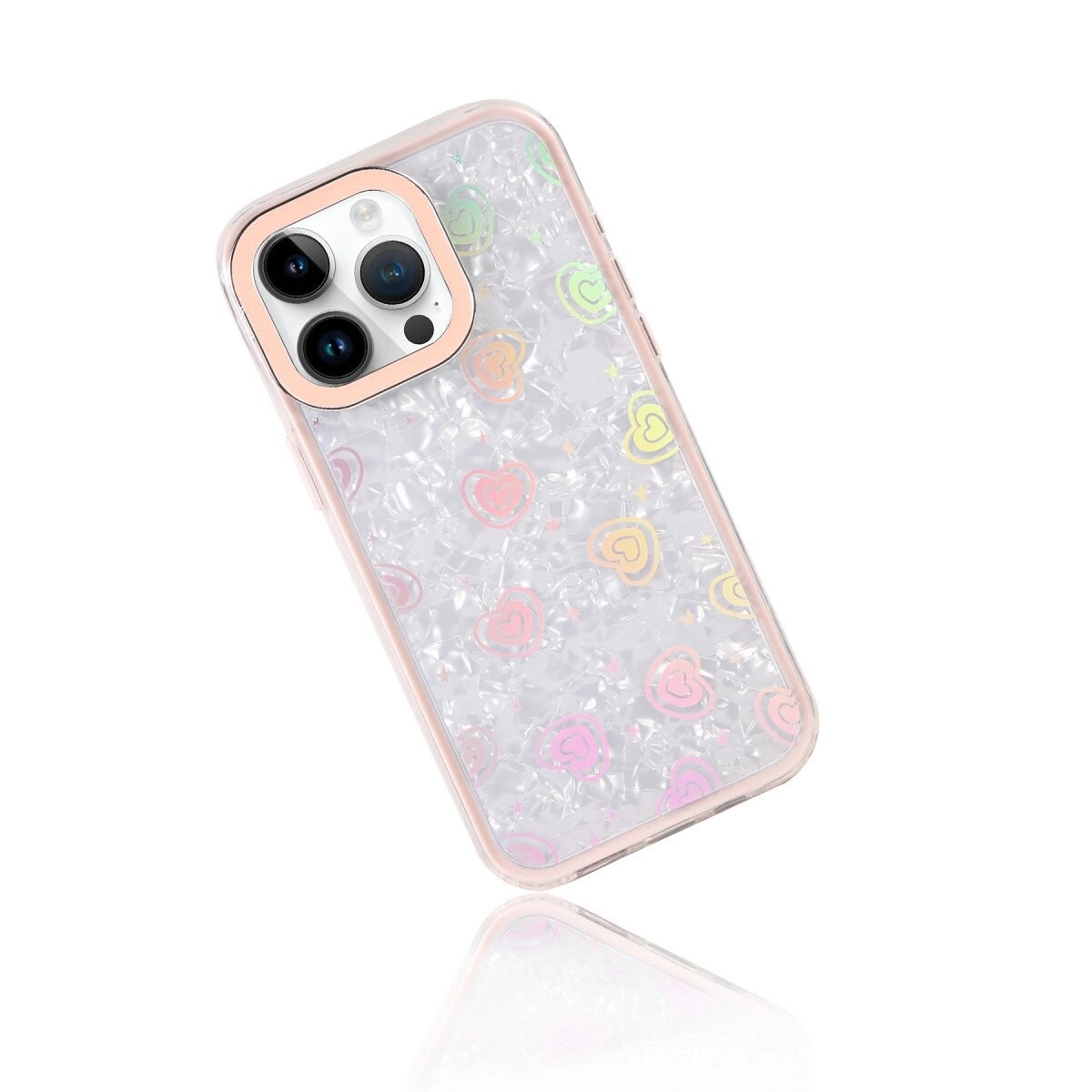 Apple İphone 14 Pro Max Lumi Desenli Kapak - Pembe
