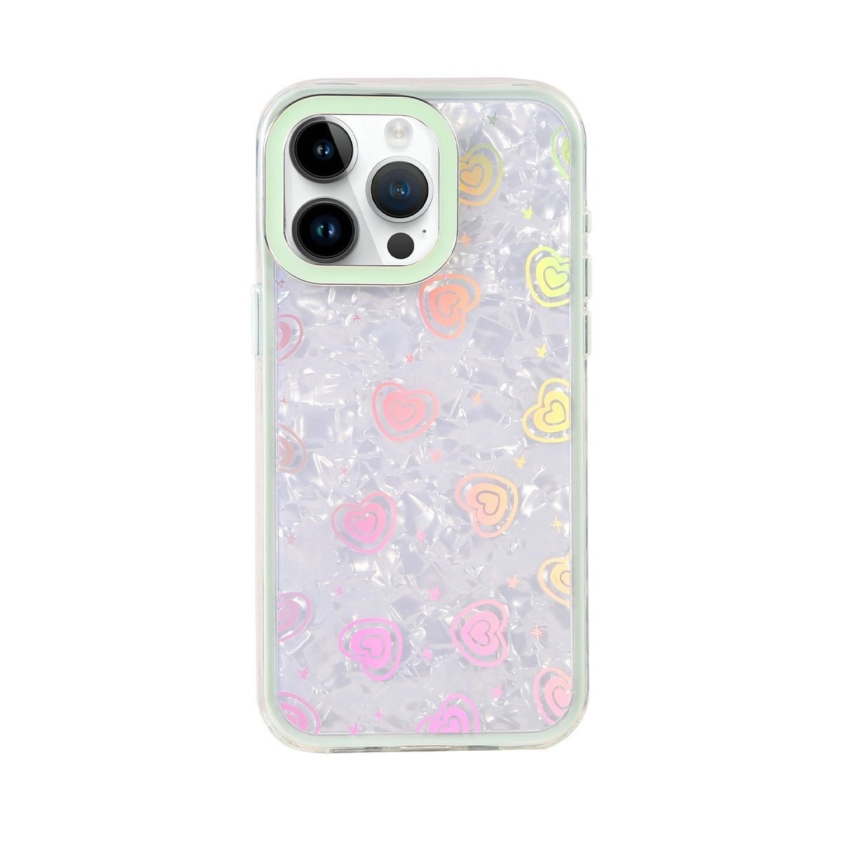 Apple İphone 14 Pro Max Lumi Desenli Kapak - Yeşil