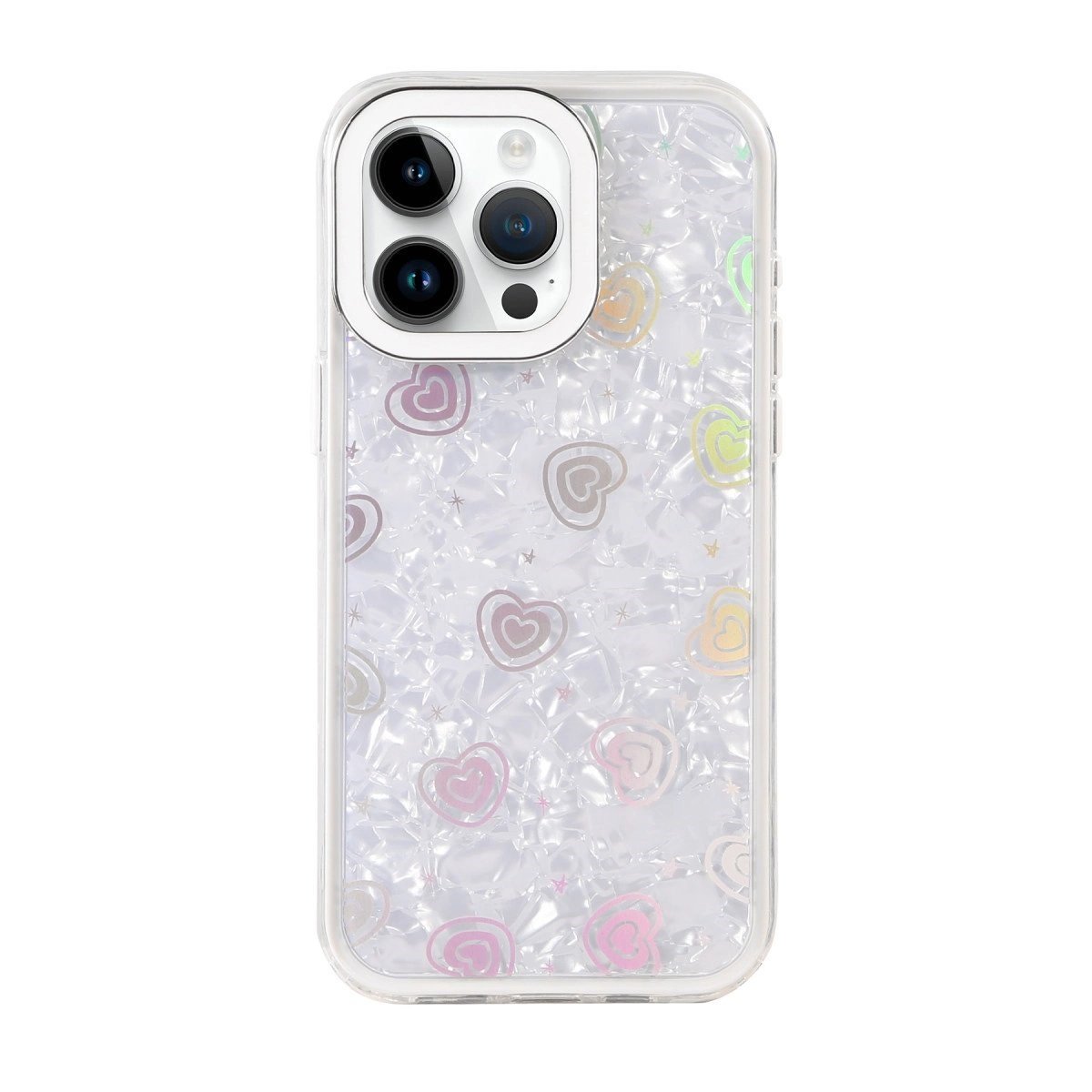 Apple İphone 14 Pro Max Lumi Desenli Kapak - Beyaz