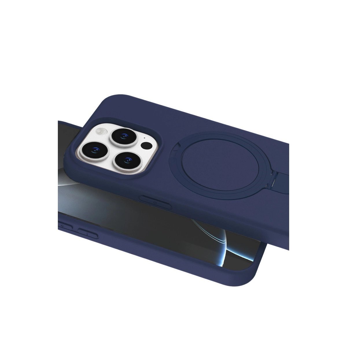 Apple İphone 14 Pro Max Regal Magsafe Standlı Kapak - Lacivert