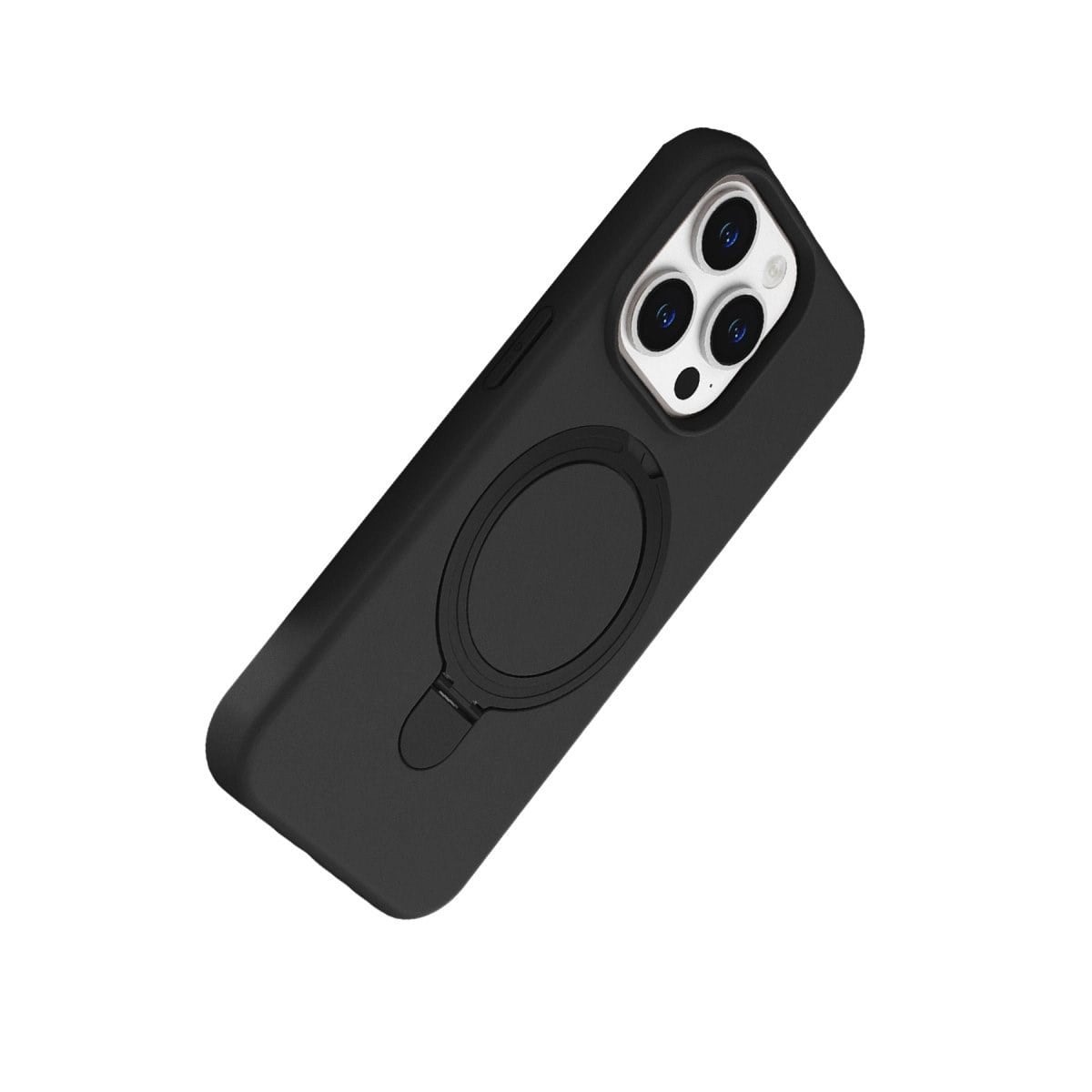 Apple İphone 14 Pro Max Regal Magsafe Standlı Kapak - Siyah