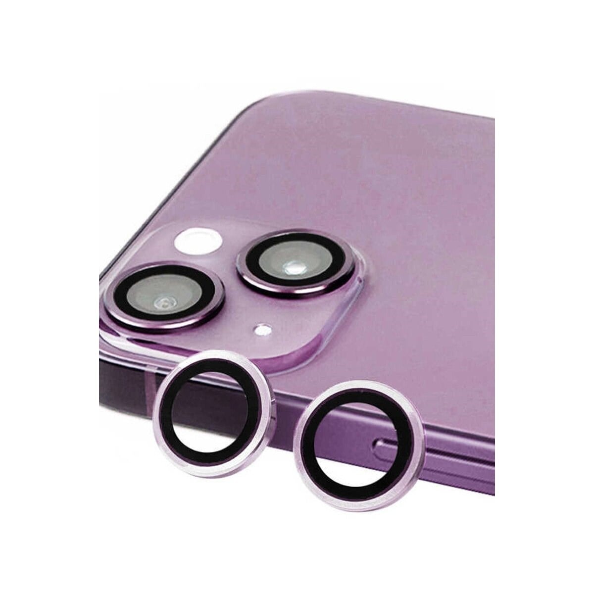 Apple İphone 14 Raze Metal Kamera Lens - Mor