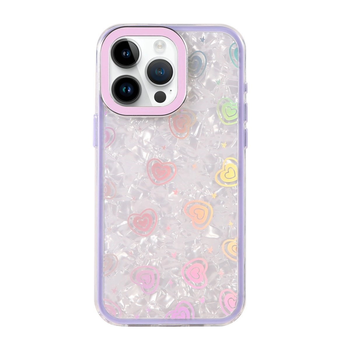 Apple İphone 15 Lumi Desenli Kapak - Mor