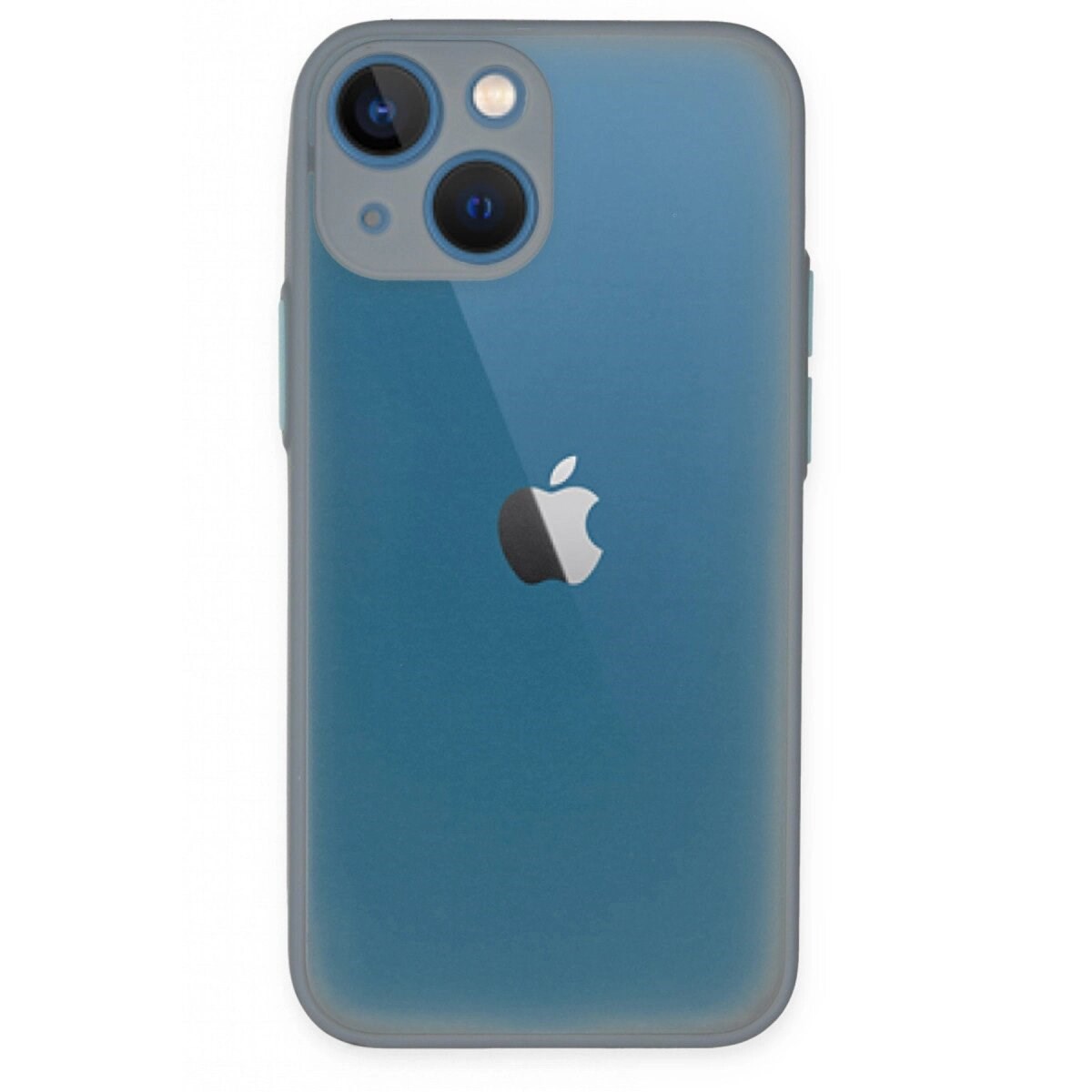 Apple İphone 15 Plus Kılıf Montreal Silikon Kapak - Gri