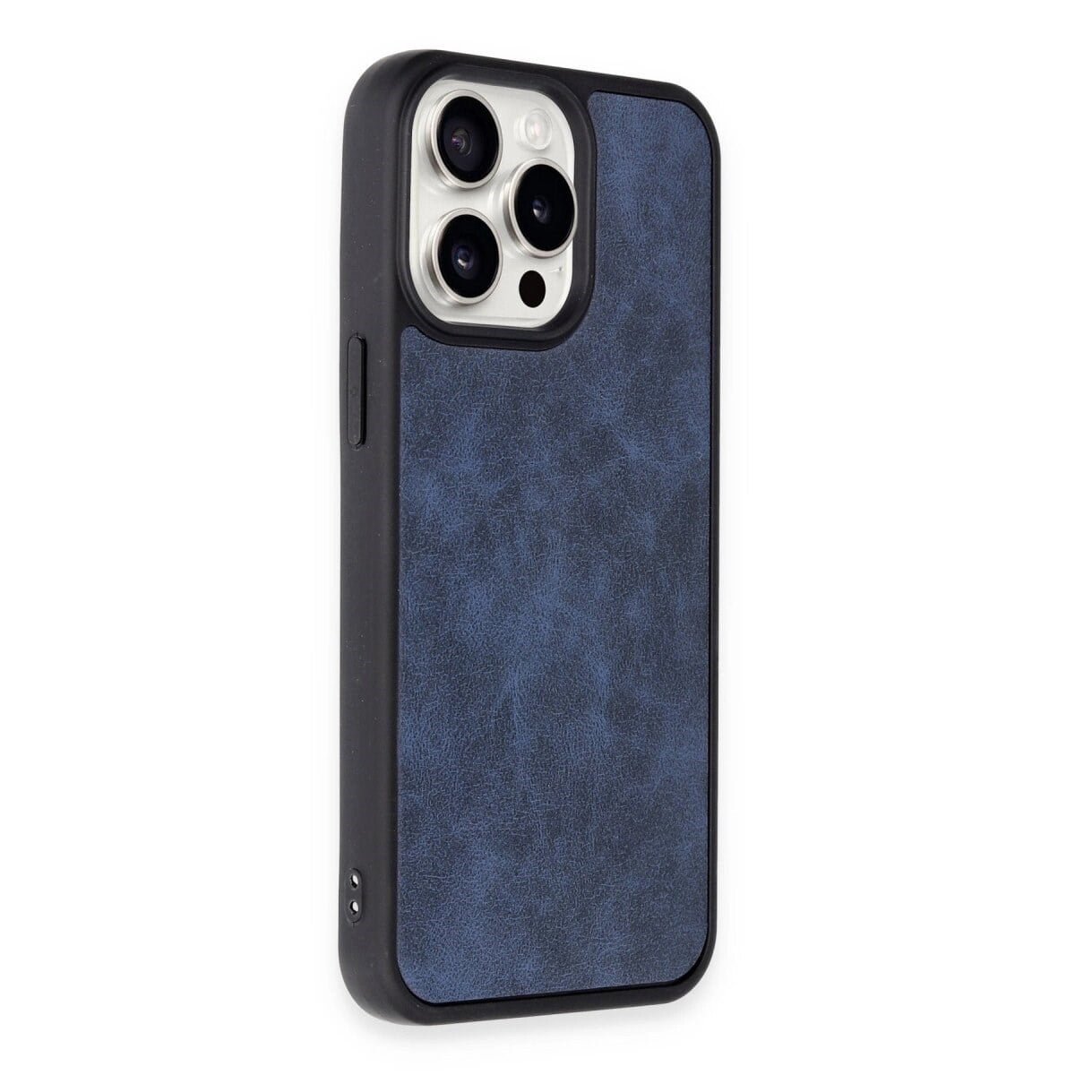 Apple İphone 15 Pro Kılıf Aras Deri Kapak - Lacivert