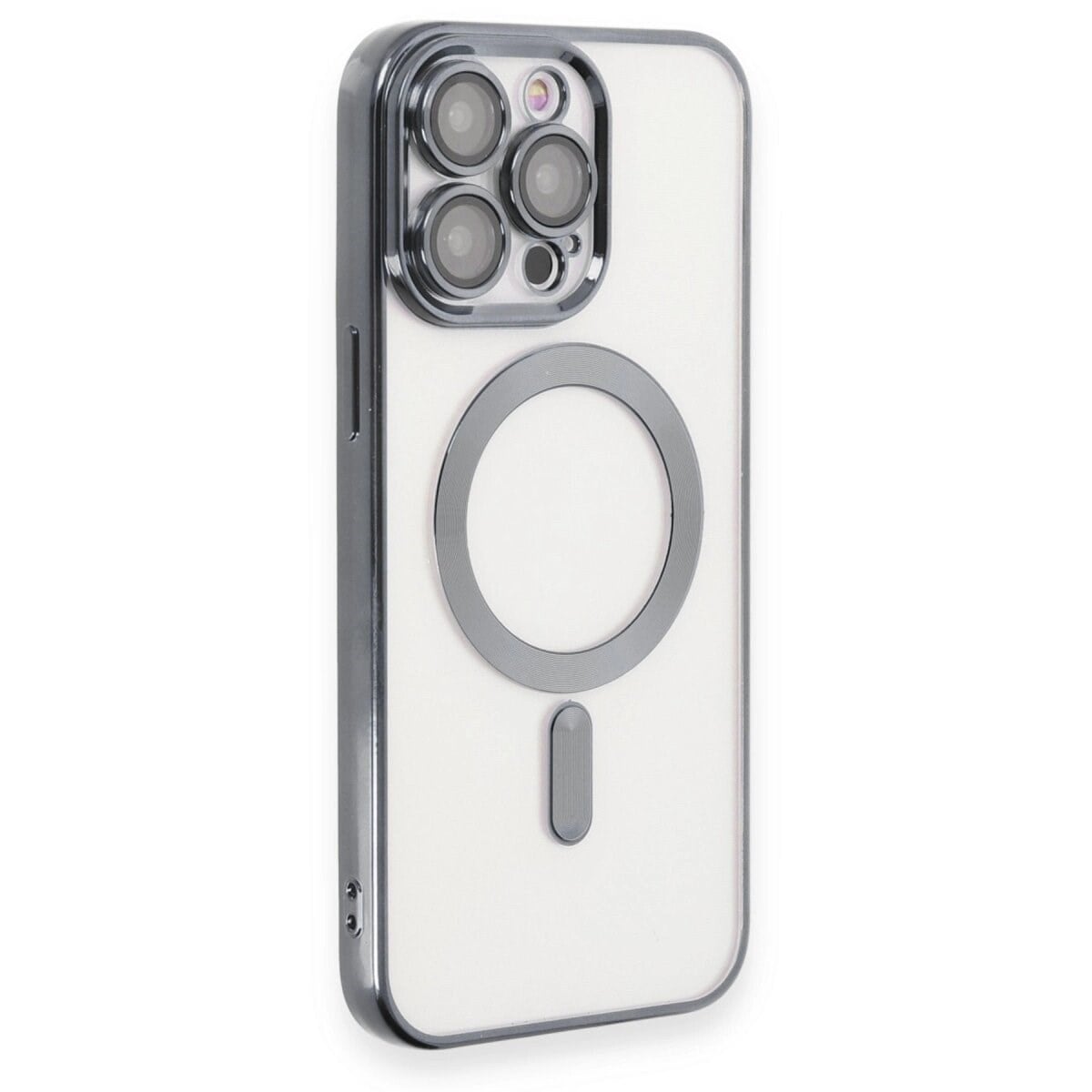 Apple İphone 15 Pro Kılıf Kross Magneticsafe Kapak - Titan Gri