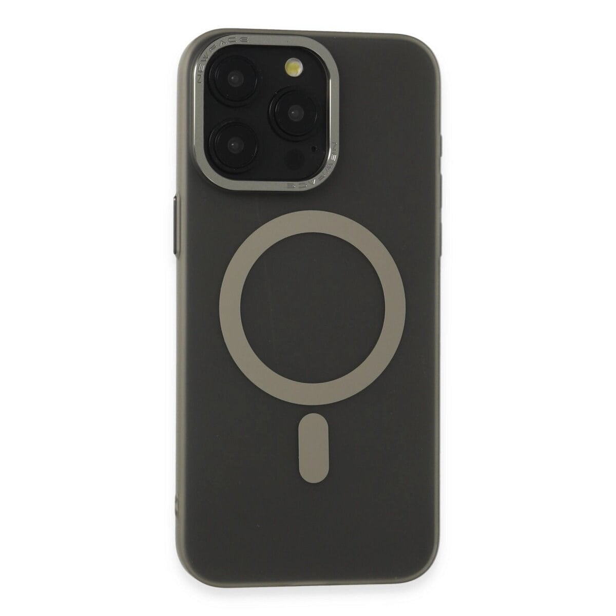 Apple İphone 15 Pro Kılıf Lodos Magneticsafe Mat Kapak - Titan Gri