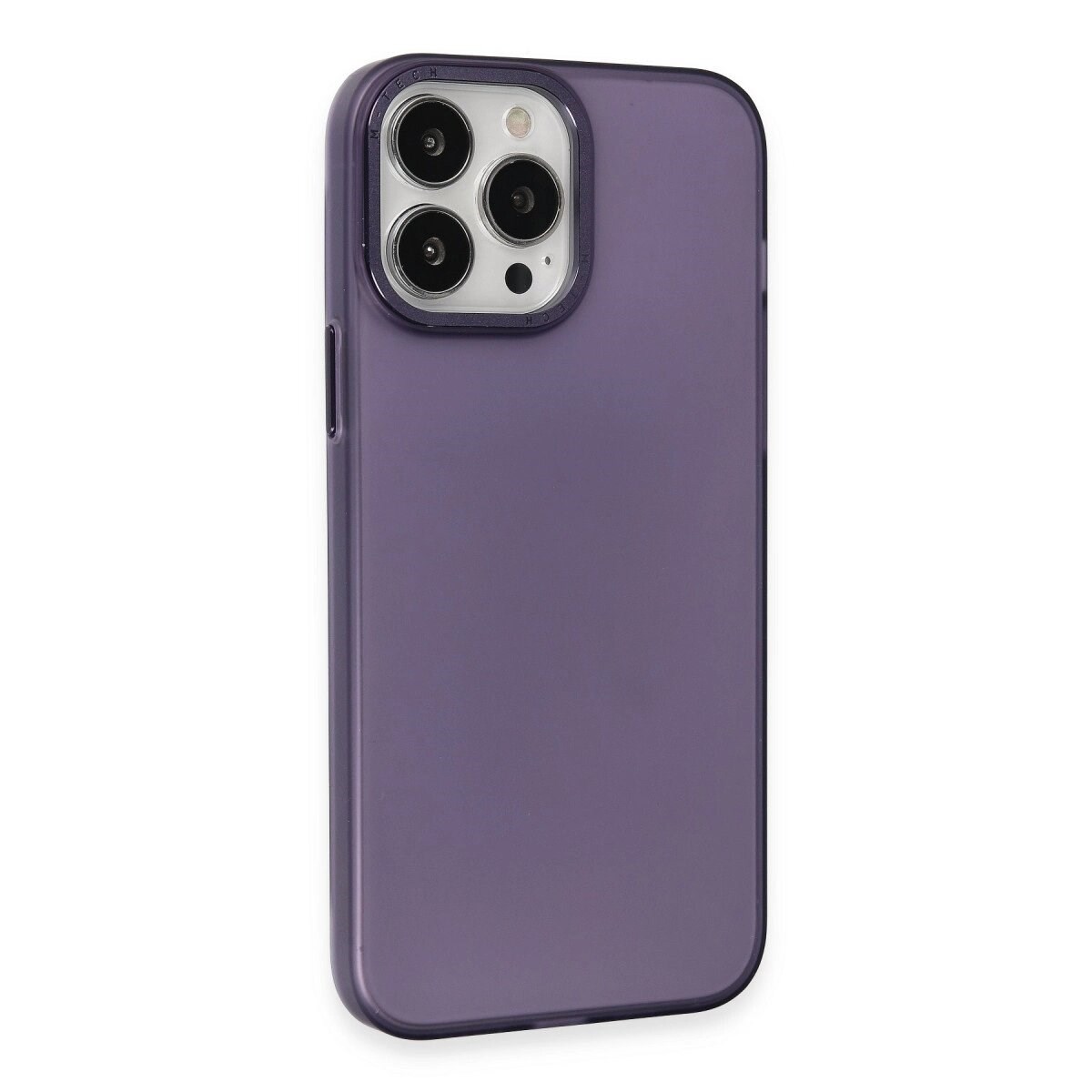 Apple İphone 15 Pro Kılıf Modos Metal Kapak - Derin Mor