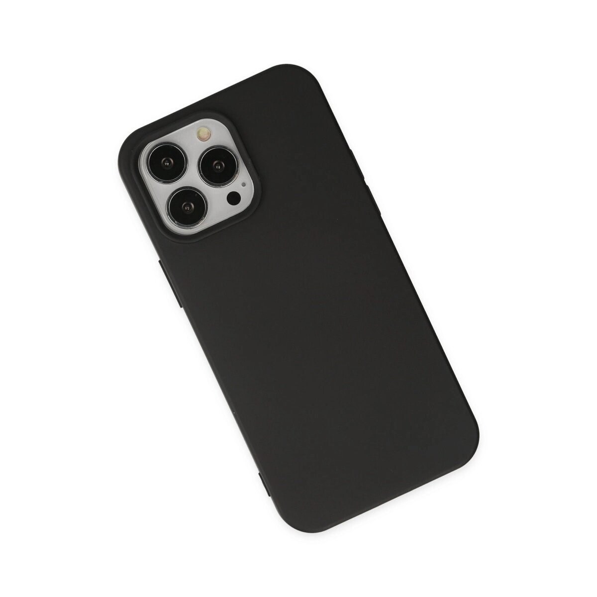 Apple İphone 15 Pro Kılıf Nano İçi Kadife Silikon - Siyah