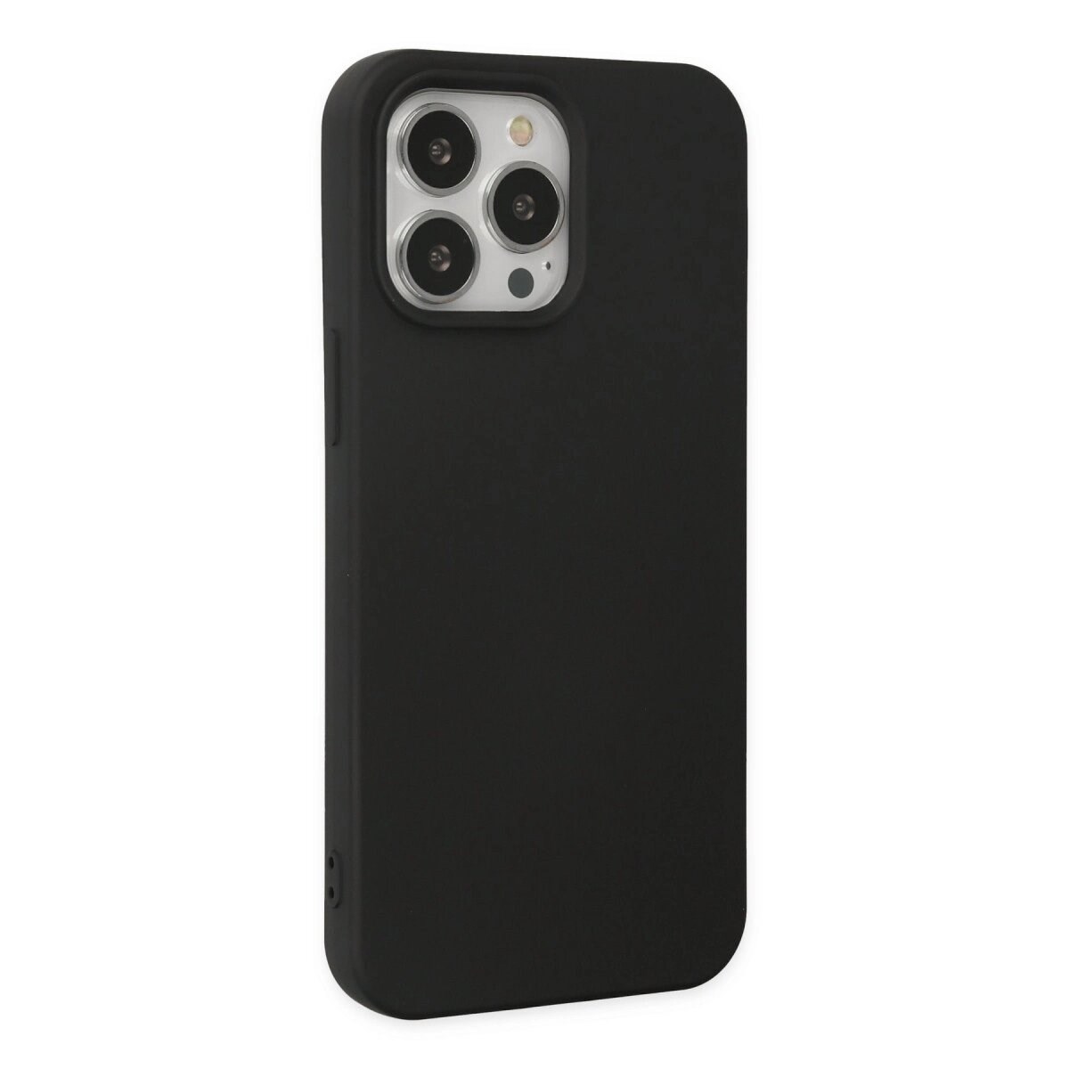Apple İphone 15 Pro Kılıf Nano İçi Kadife Silikon - Siyah