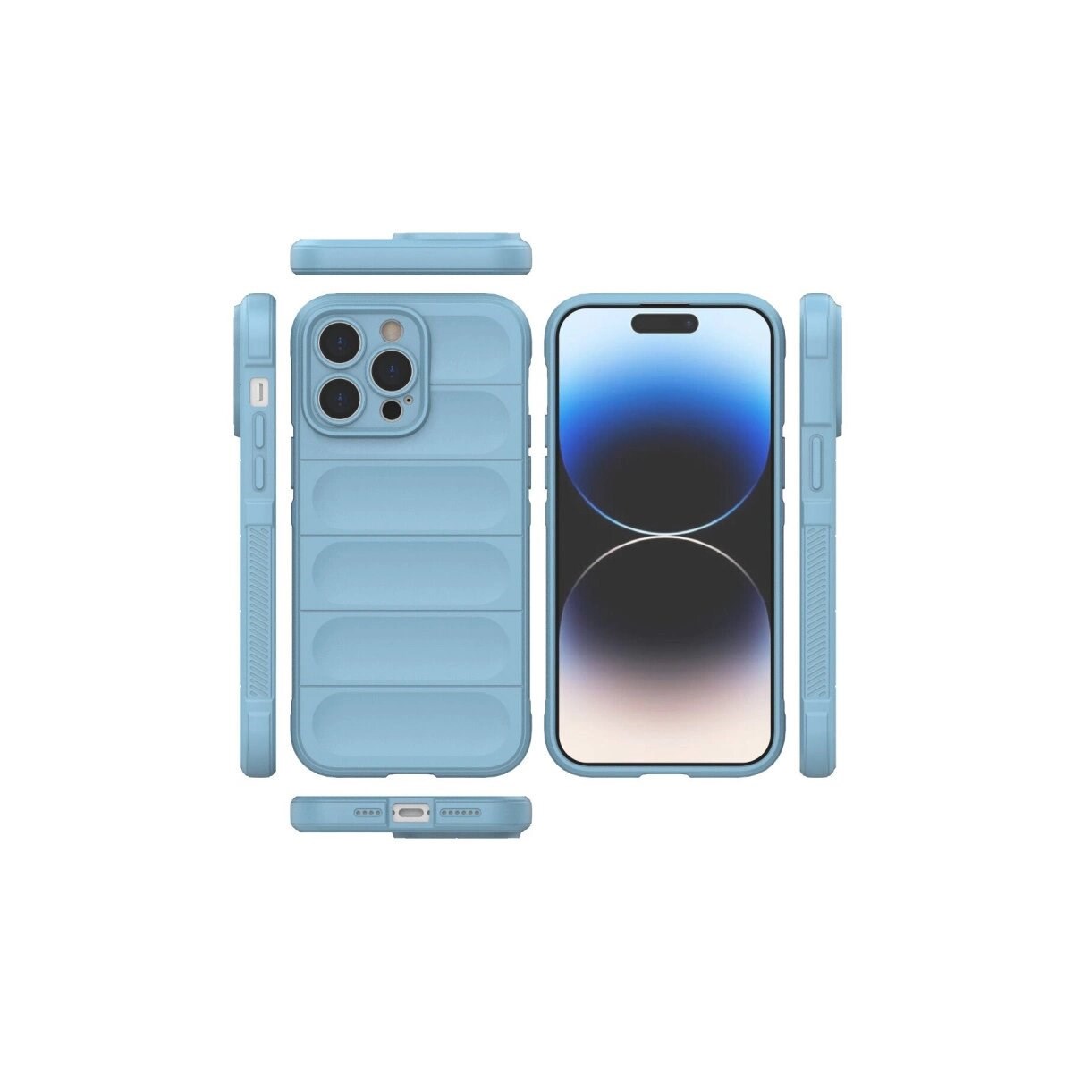 Apple İphone 15 Pro Kılıf Optimum Silikon - Sky Blue