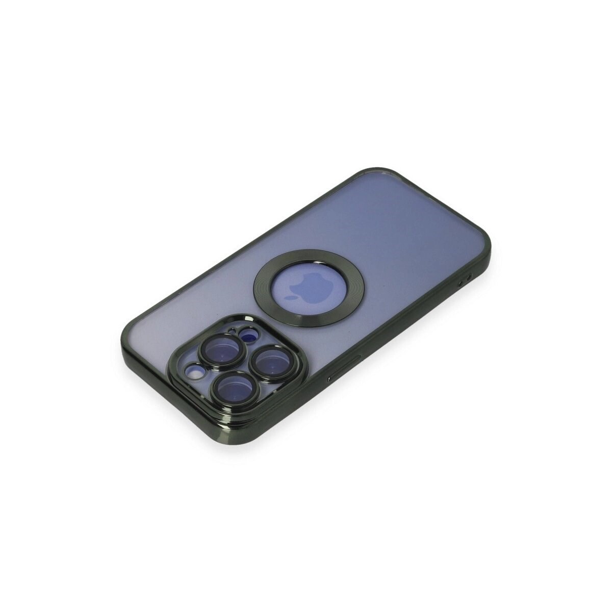 Apple İphone 15 Pro Kılıf Slot Silikon - Köknar Yeşili