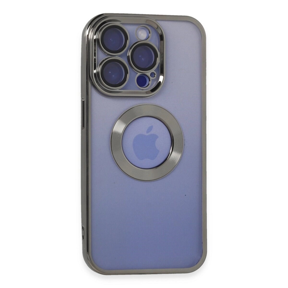 Apple İphone 15 Pro Kılıf Slot Silikon - Titan Gri