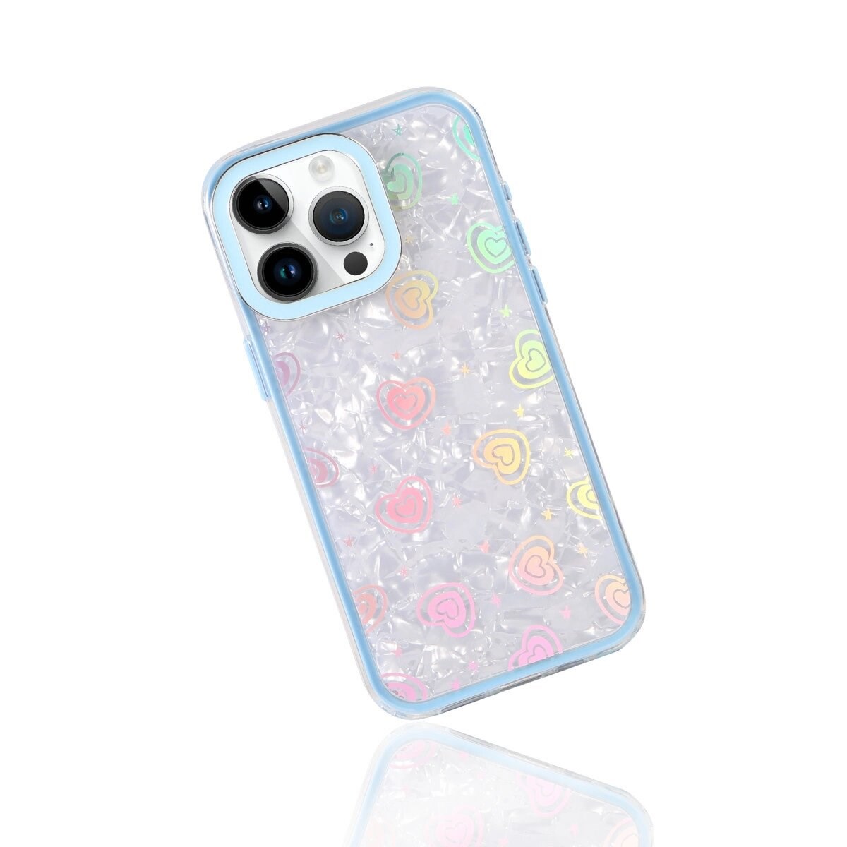 Apple İphone 15 Pro Lumi Desenli Kapak - Mavi