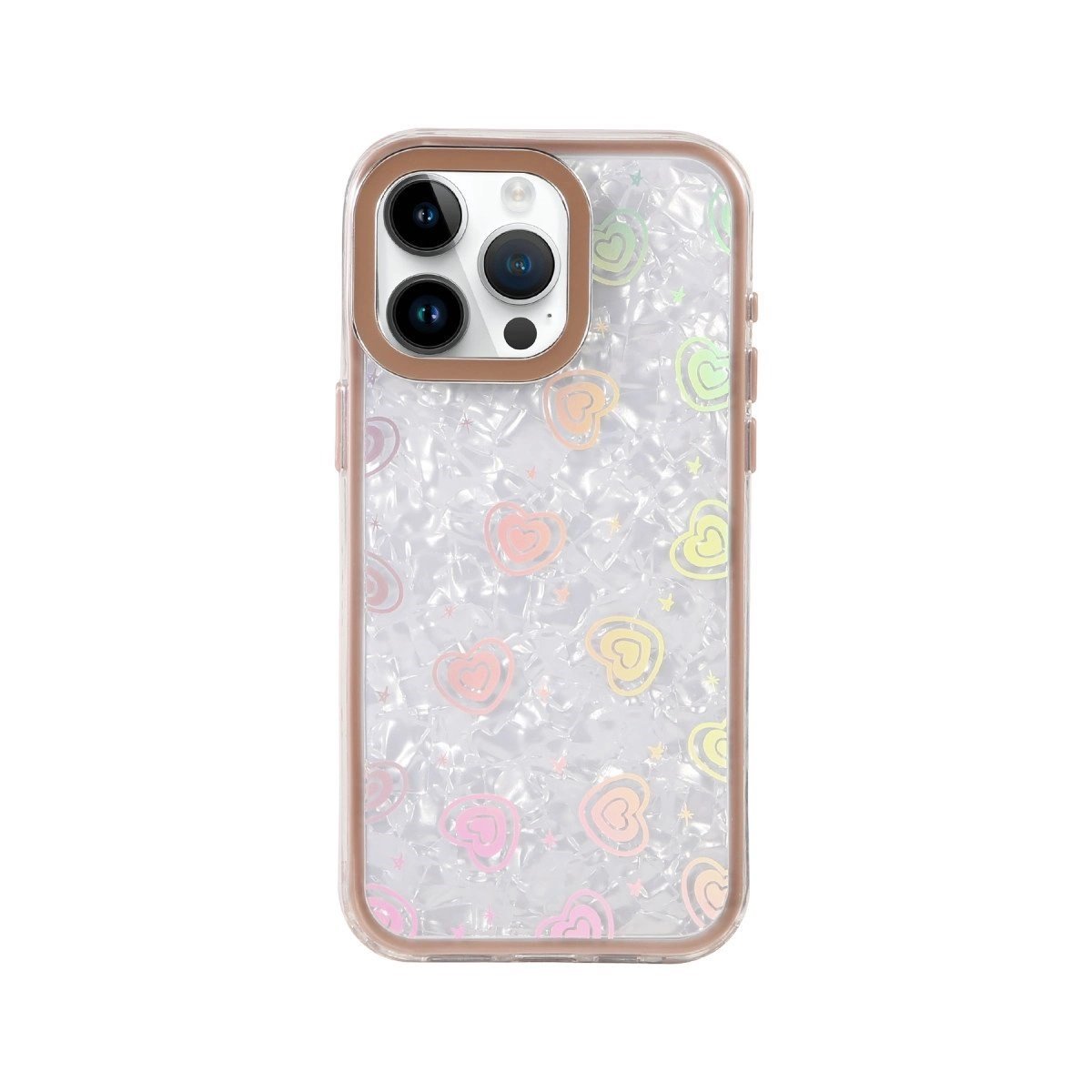 Apple İphone 15 Pro Lumi Desenli Kapak - Çöl Titanyum