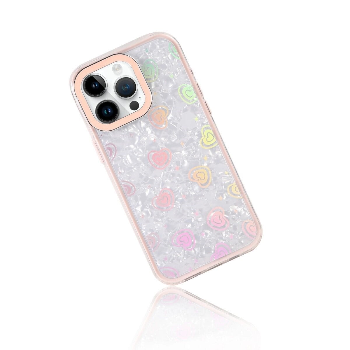 Apple İphone 15 Pro Lumi Desenli Kapak - Pembe