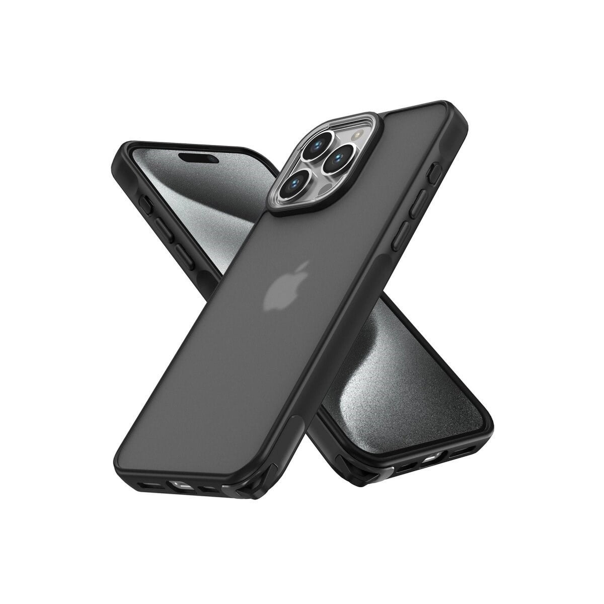 Apple İphone 15 Pro Max Kılıf Elegant Kapak - Siyah