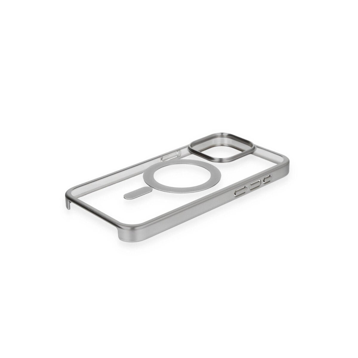 Apple İphone 15 Pro Max Kılıf Erozi Magsafe Kapak - Gümüş