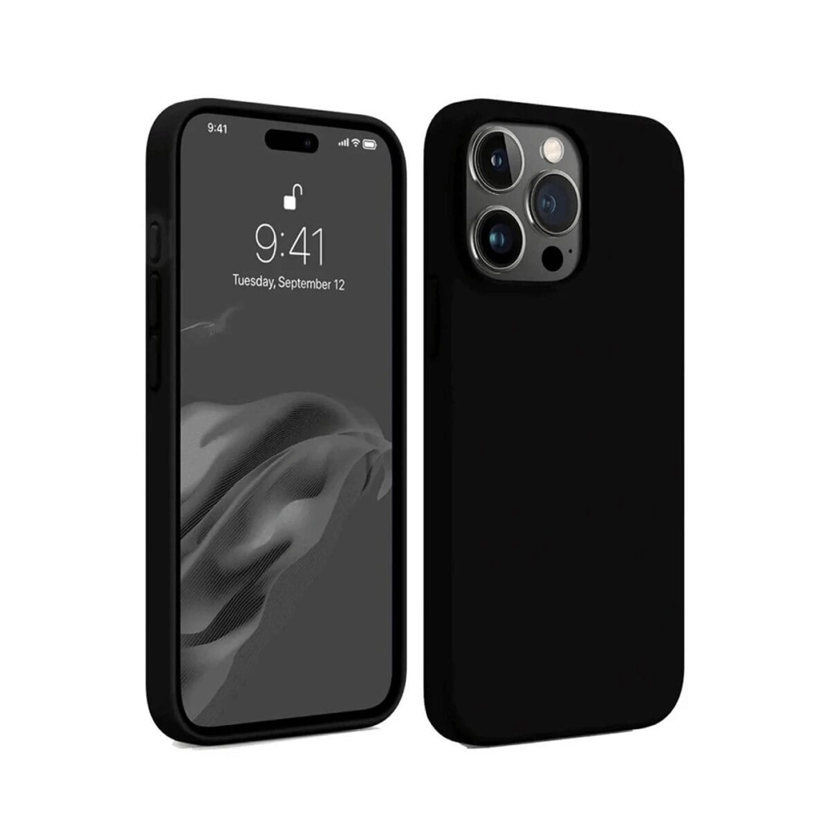 Apple İphone 15 Pro Max Kılıf First Silikon - Siyah