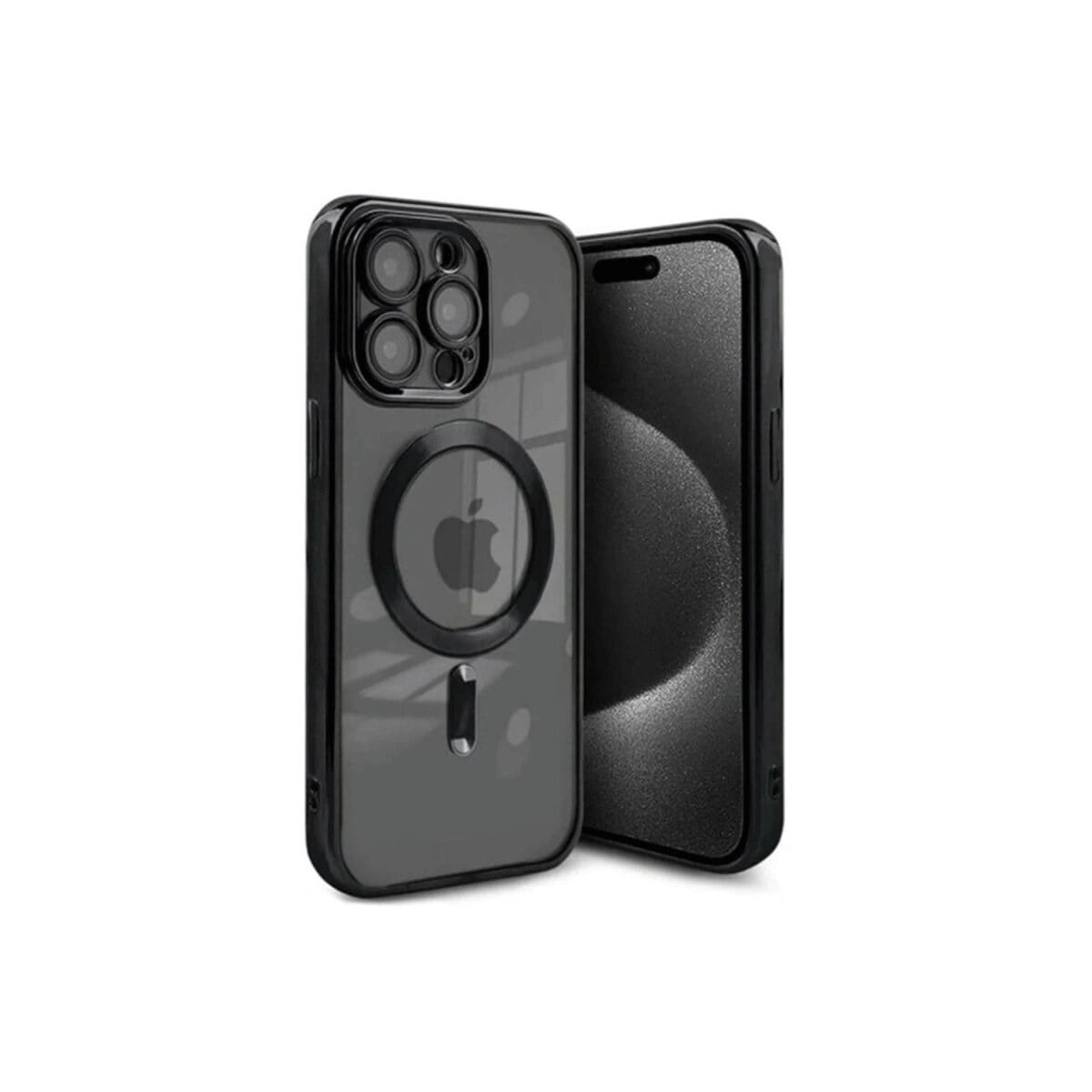 Apple İphone 15 Pro Max Kılıf Kross Magneticsafe Kapak - Siyah