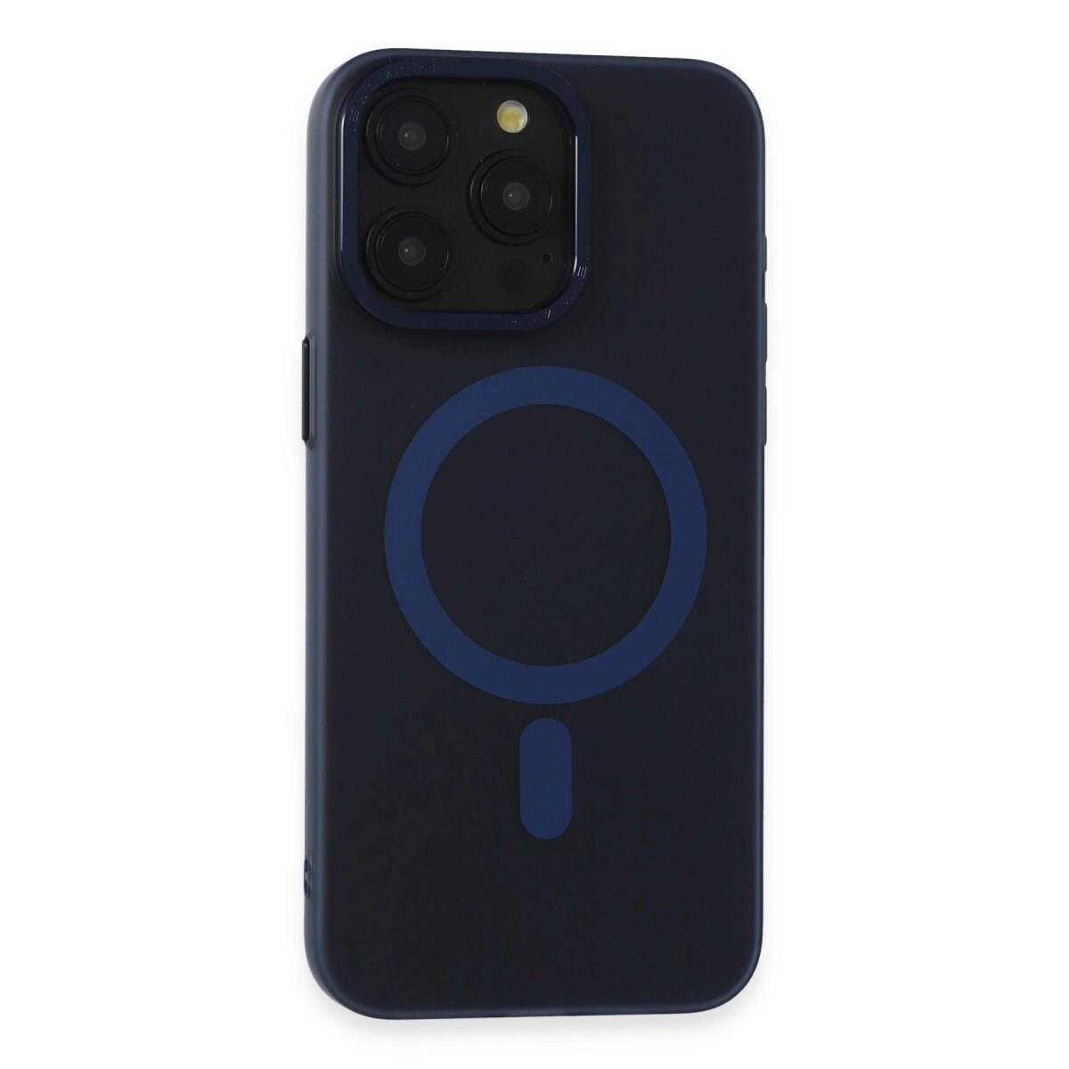 Apple İphone 15 Pro Max Kılıf Lodos Magneticsafe Mat Kapak - Mavi