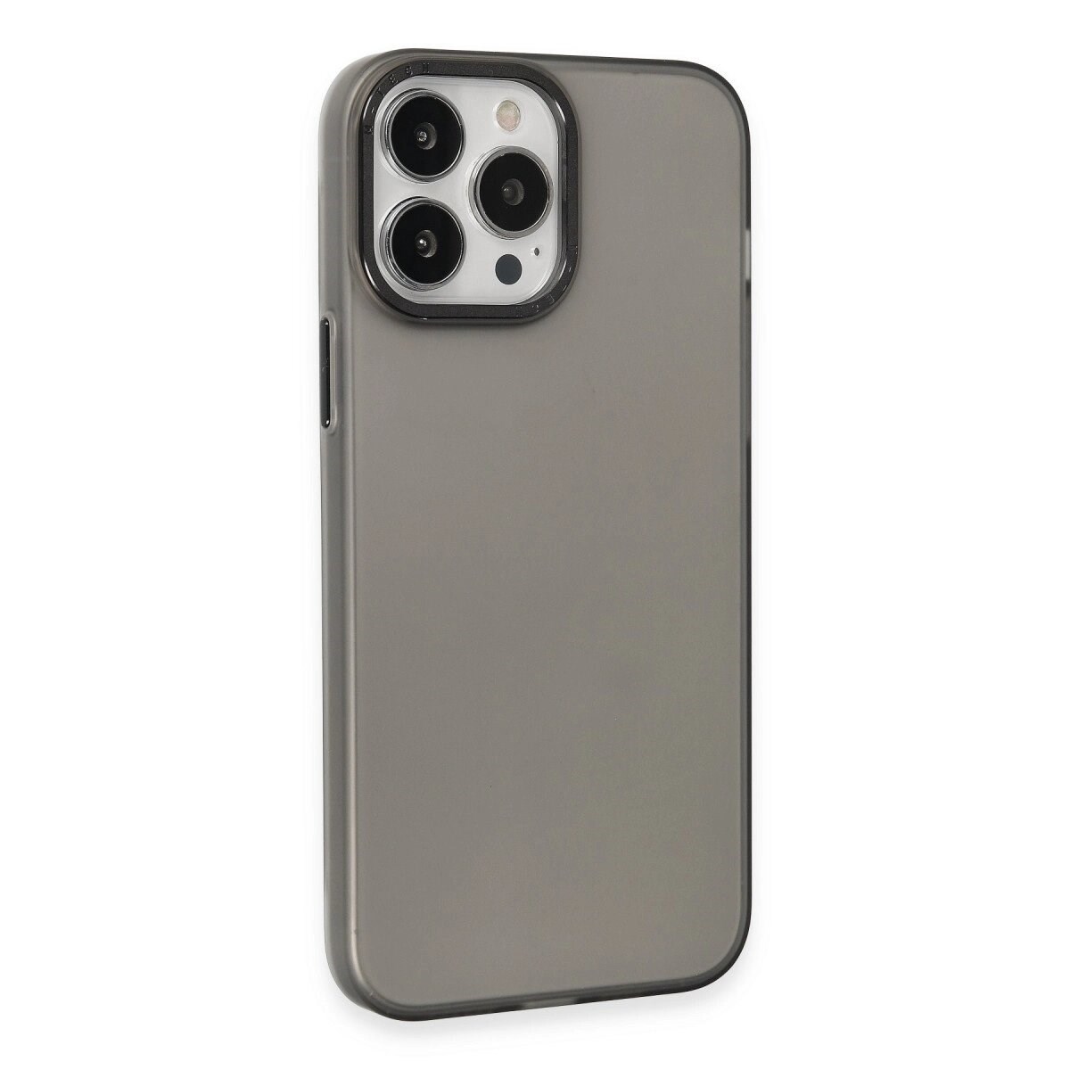 Apple İphone 15 Pro Max Kılıf Modos Metal Kapak - Siyah
