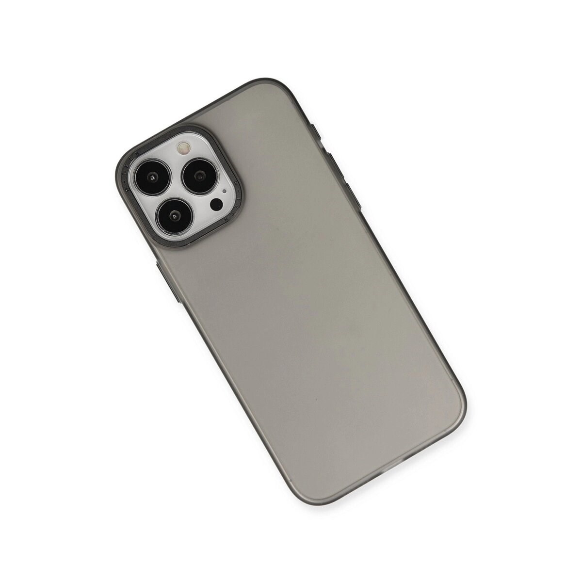 Apple İphone 15 Pro Max Kılıf Modos Metal Kapak - Siyah