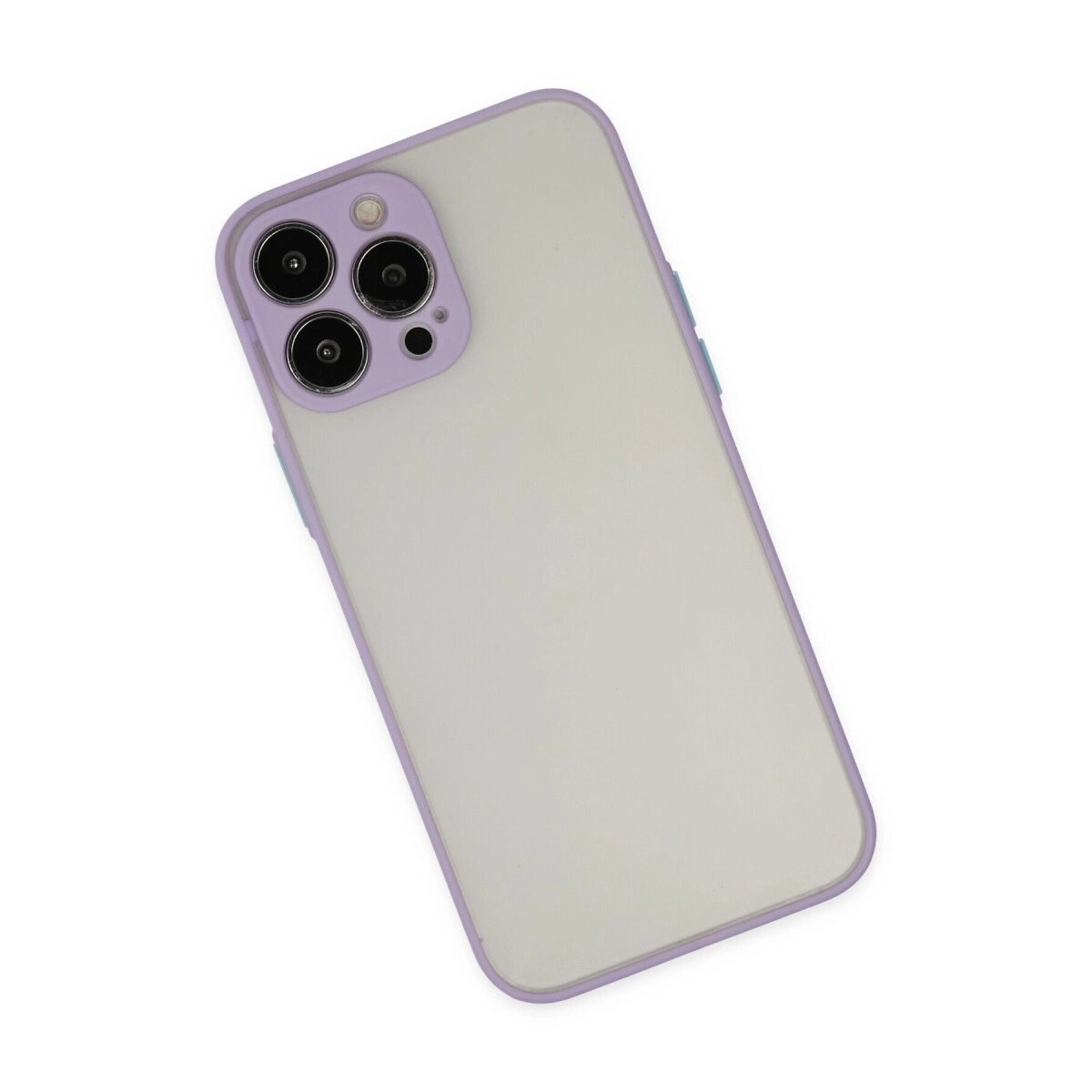 Apple İphone 15 Pro Max Kılıf Montreal Silikon Kapak - Mor